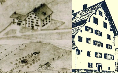 Hofstatt zu Nidfurn um 1700/1912